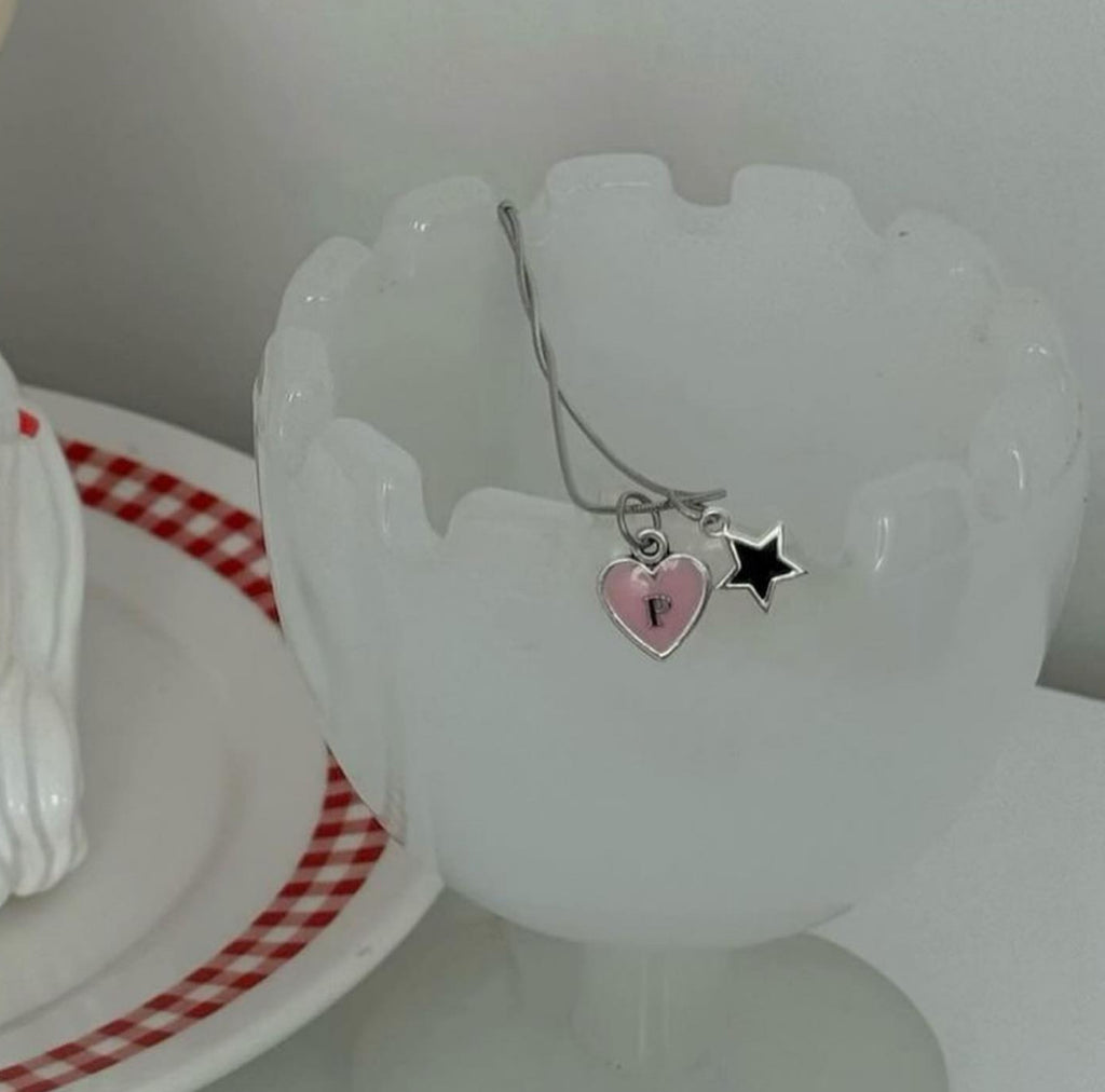 Heart & Star Initials Necklace