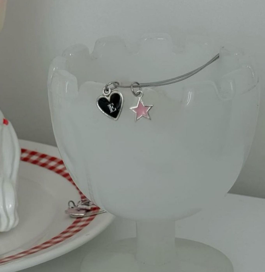 Heart & Star Initials Necklace