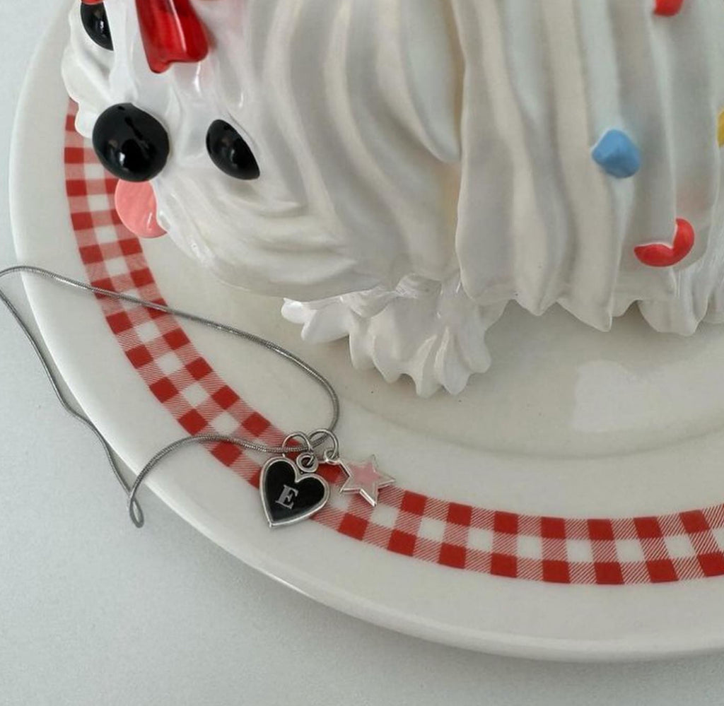 Heart & Star Initials Necklace