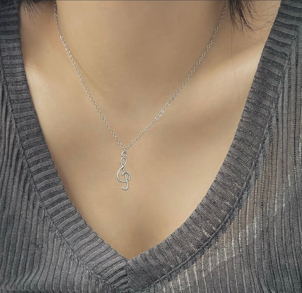 Treble Clef Necklace