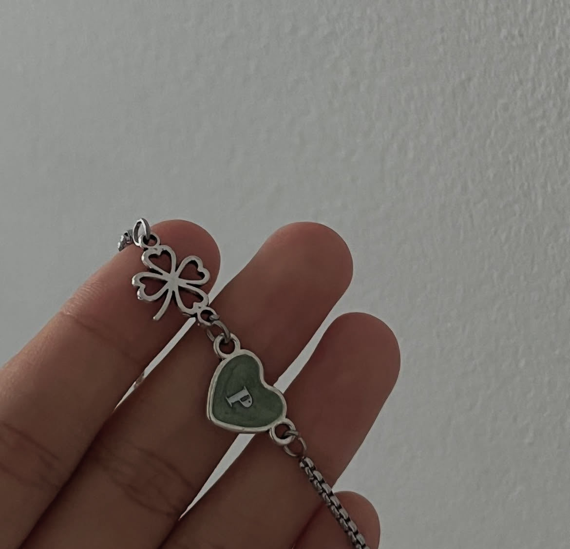 Lucky Heart Initial Handmade Bracelet