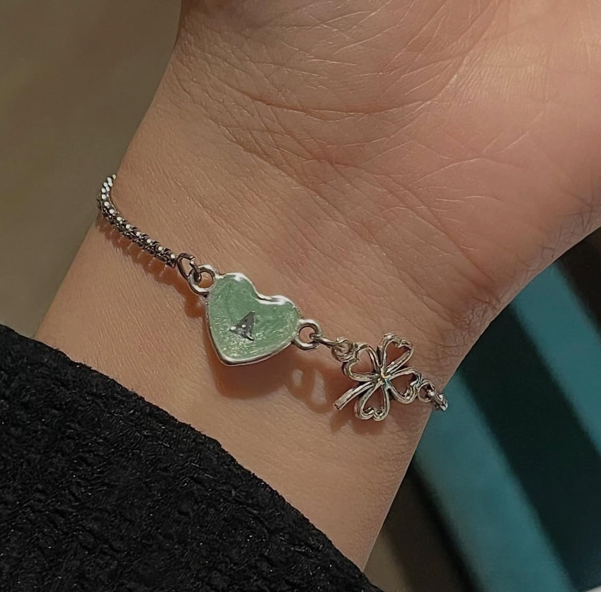 Lucky Heart Initial Handmade Bracelet