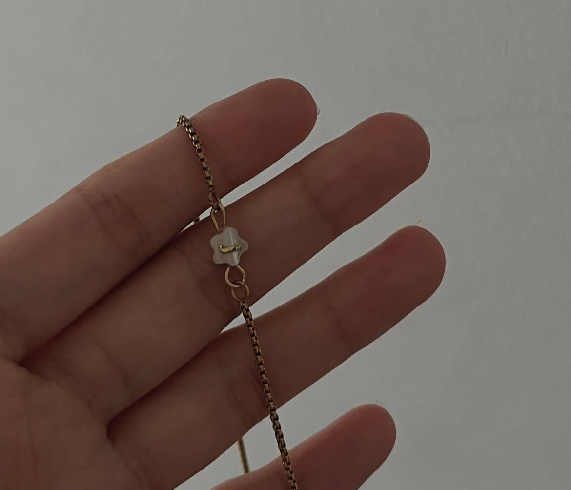 Nevertheless Initial Handmade Gold Bracelet