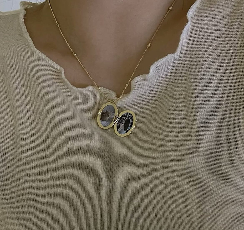 Secret Butterfly Locket Necklace