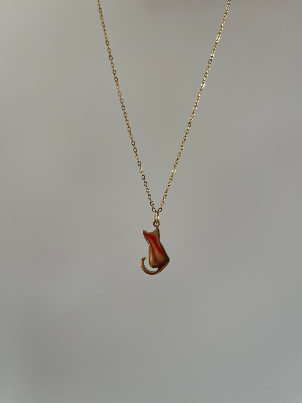 Whisper Cat Charm Necklace