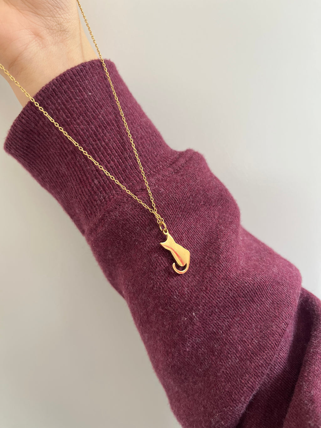 Whisper Cat Charm Necklace