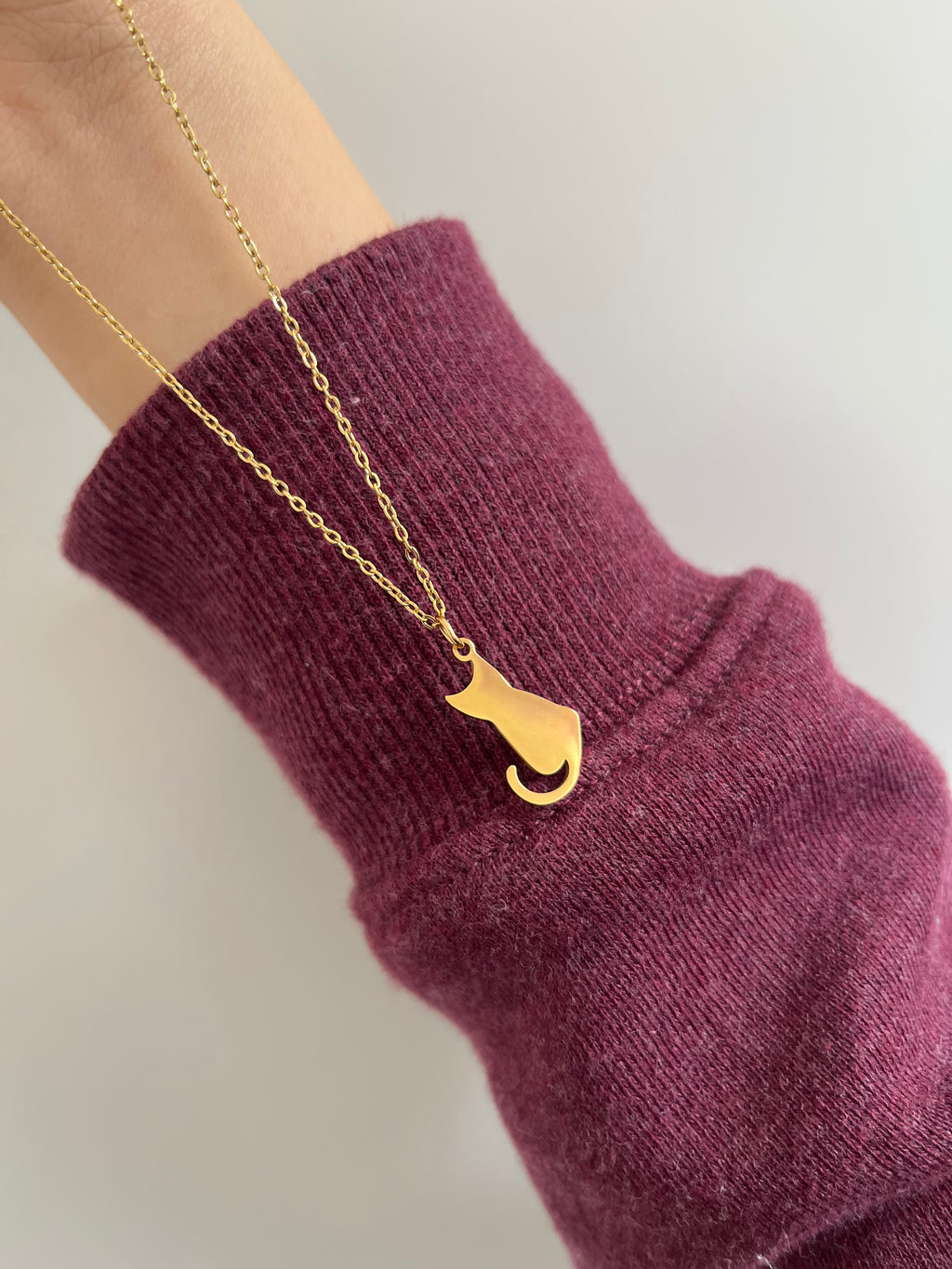 Whisper Cat Charm Necklace