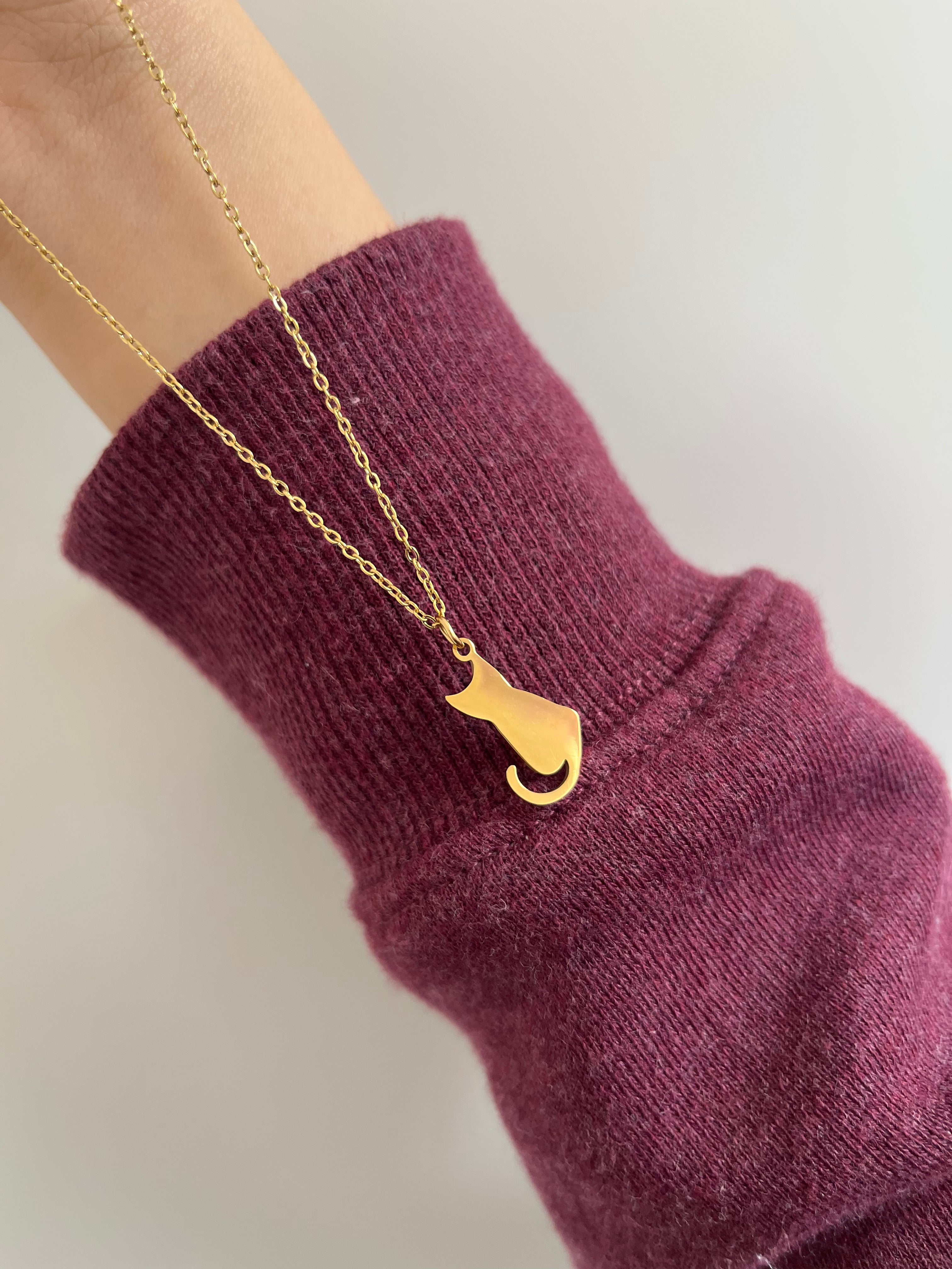 Whisper Cat Charm Necklace