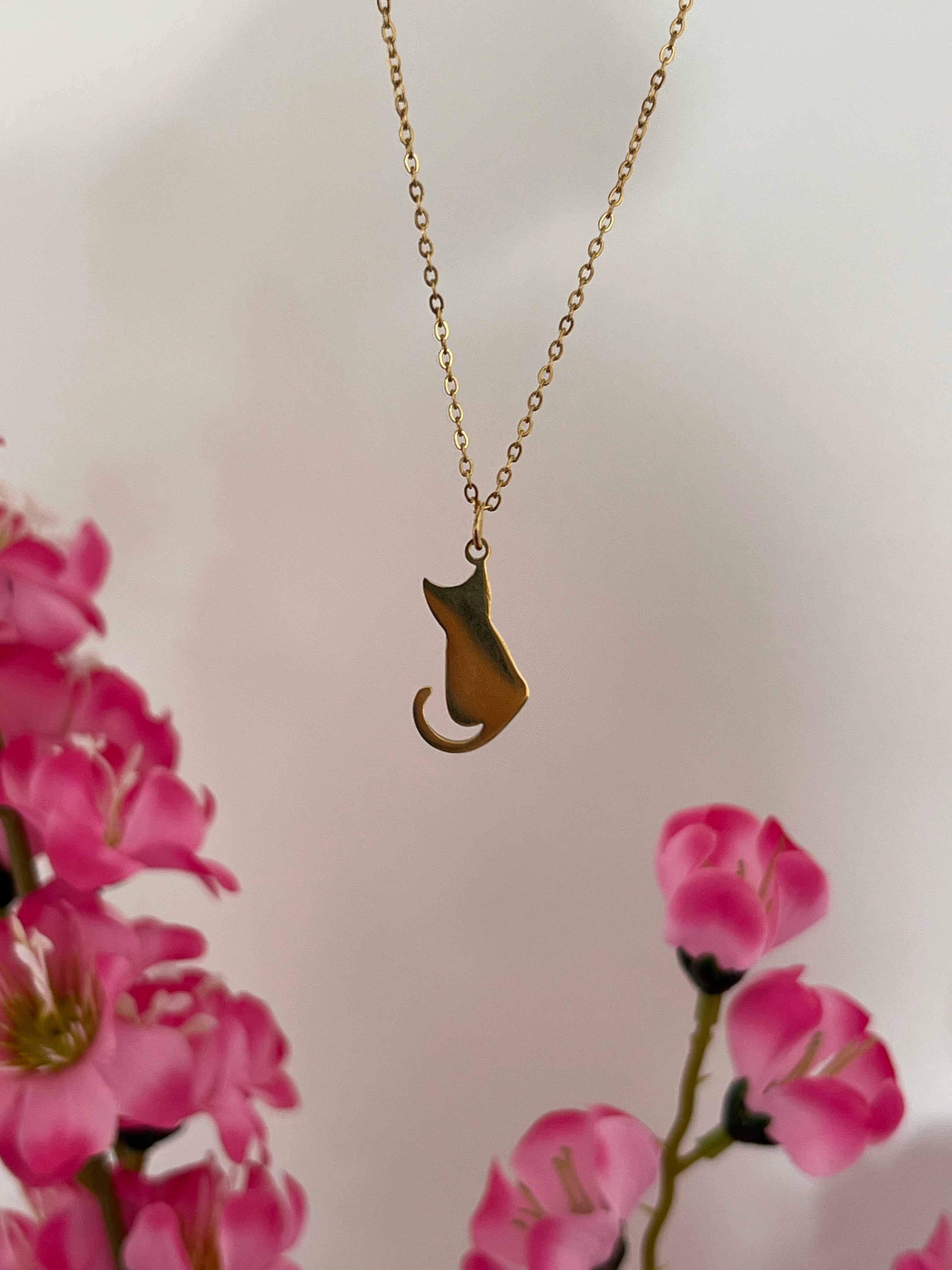 Whisper Cat Charm Necklace